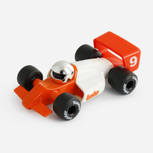 Voiture Playforever Turbo Lauper blanc rouge design 80s