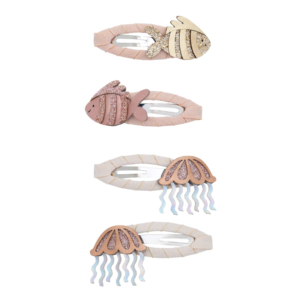 barrettes poissons enfant Mimi and Lula avec méduses et détails brillants