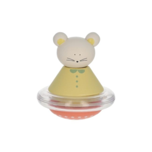 hochet culbuto bois bébé Petites Souris avec billes colorées et personnage souris