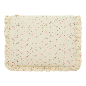 pochette cerises enfant Mimi and Lula tissu matelassé avec volant et fermeture zippée