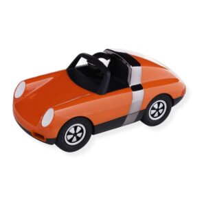 voiture Playforever orange Luft Biba design rétro inspiré Porsche avec finition brillante