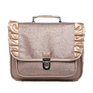 Cartable maternelle paillettes Caramel & Cie Froufrous Cuivre