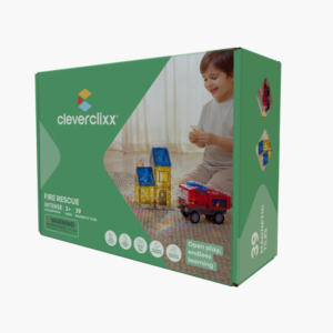 Jeu magnétique pompier CleverClixx pack sauvetage incendie 39 pièces