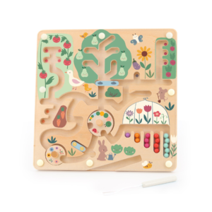 Labyrinthe magnétique bois Vilac Cueillette au jardin avec stylet