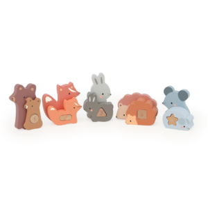Puzzle animaux compter Vilac en bois avec animaux parents et bébés