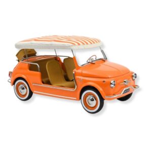 Voiture miniature Fiat 500 orange Jolly 1965 Norev échelle 1/18