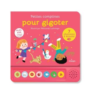 Livre sonore comptines à gestes avec boutons musicaux pour enfants