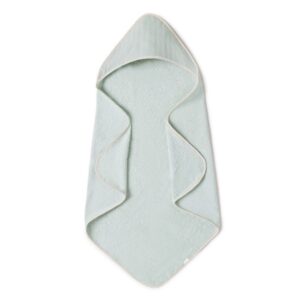 Cape de bain Lullaby Mint Babyshower en éponge douce
