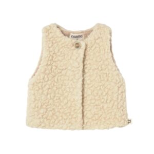 Gilet sherpa bébé Parma Ivory Sherpa Knit Cozmo