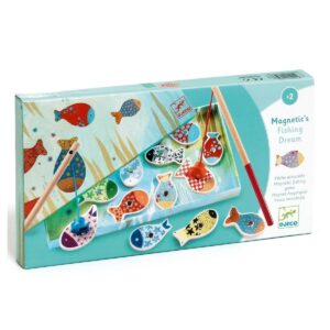 Jeu de pêche aimantée Fishing Dream Djeco avec poissons en bois