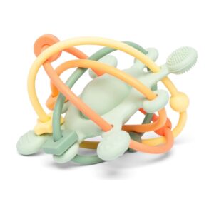 Jouet sensoriel étoile vert Little L en silicone alimentaire