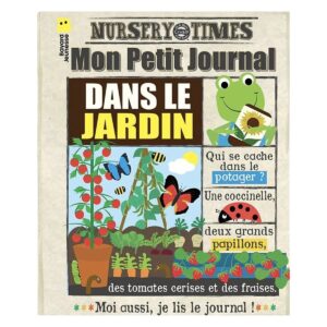 Livre en tissu sensoriel Crinkly Mon Journal en Tissu Dans le Jardin