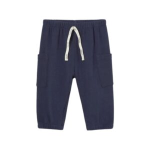 Pantalon cargo bébé Maine Navy Cozmo en maille douce