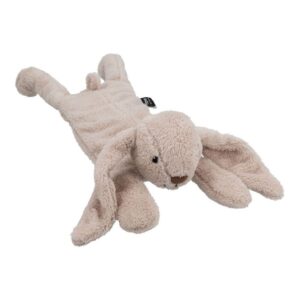 Peluche chauffante bébé Milo le lapin gris clair Flow Amsterdam