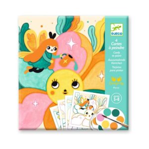Pochette créative Jardin Féérique Djeco avec cartes à peindre