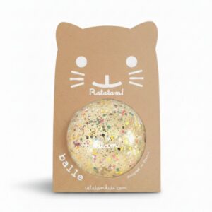 Balle pailletée multicolore Mini Shiny Ratatam 10 cm
