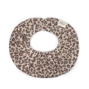 Bavoir gaze coton bio Babyshower Fancy Wild Print à volant