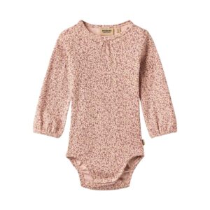 Body manches longues bébé Elmine Wheat rose petites fleurs