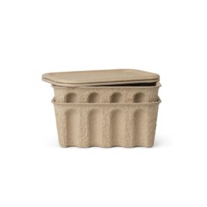 Boîte rangement papier recyclé Small Ferm Living marron