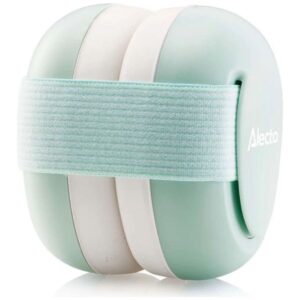 Casque anti-bruit bébé Alecto BV74 blanc et vert menthe