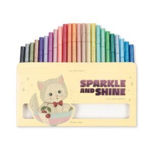 Feutres pailletés enfant Glitter Markers Konges Slojd 24 pièces