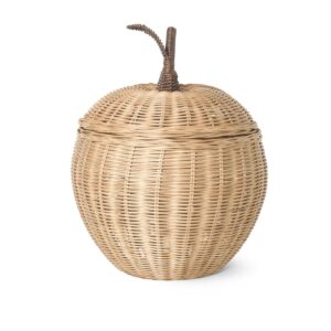 Grand panier pomme tressé en rotin naturel Ferm Living