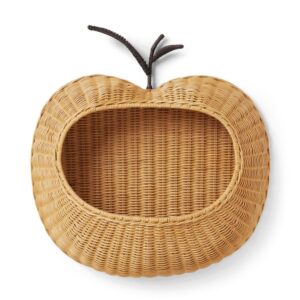 Panier mural pomme en rotin tressé Ferm Living