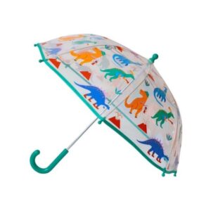 Parapluie enfant dinosaures avec motifs d’explorateurs colorés