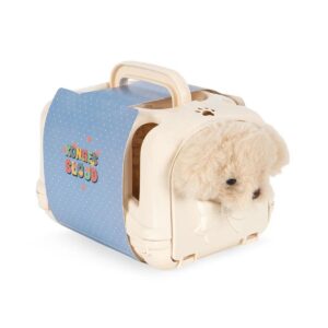 Peluche chien à soigner Konges Slojd avec petite maison et couverture