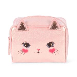 Pochette chat pailletée Konges Slojd Cerise Glitter Pink