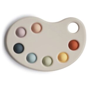 Pop it palette peinture Mushie en silicone alimentaire