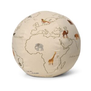 Pouf enfant carte du monde The World Ferm Living