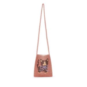 Sac Kitty Perla Konges Slojd à bandoulière avec perles et chaton
