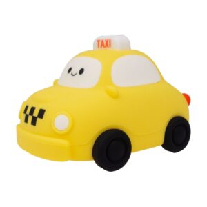 Veilleuse taxi rechargeable MARY’S jaune en ABS et silicone