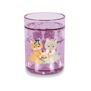 Verre glitter enfant chat Konges Slojd avec paillettes