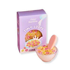 Bol céréales poupée Tiny Harlow Tiny Loops avec cuillère magique
