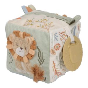Cube d’activités Soft Safari Friends Little Dutch avec miroir et textures