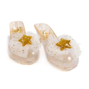 Talons pour enfants dorés Reigning Beauty Great Pretenders avec étoiles scintillantes