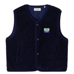 Veste enfant sans manches Hoktown navy American Vintage effet shearling