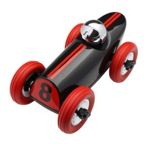 Voiture Buck Roddie noire avec casque argenté Playforever