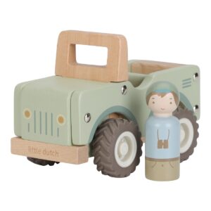 Voiture safari en bois Little Dutch avec figurine Safari Friends